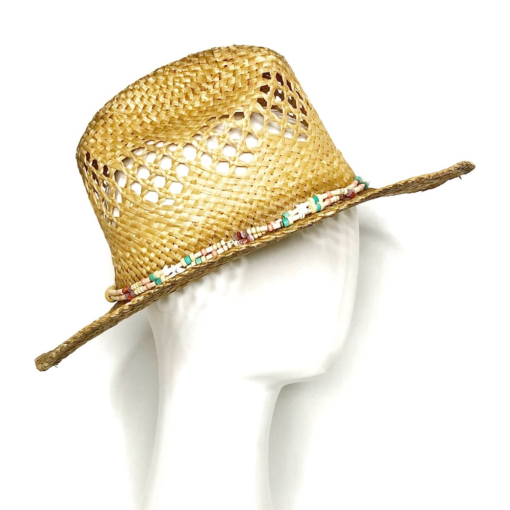Shyanne Beaded Straw Western Cowboy Hat - Picture 6 of 7